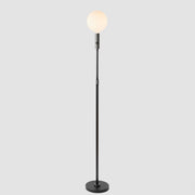 Poise Adjustable Floor Lamp in Graphite + Sphere V
