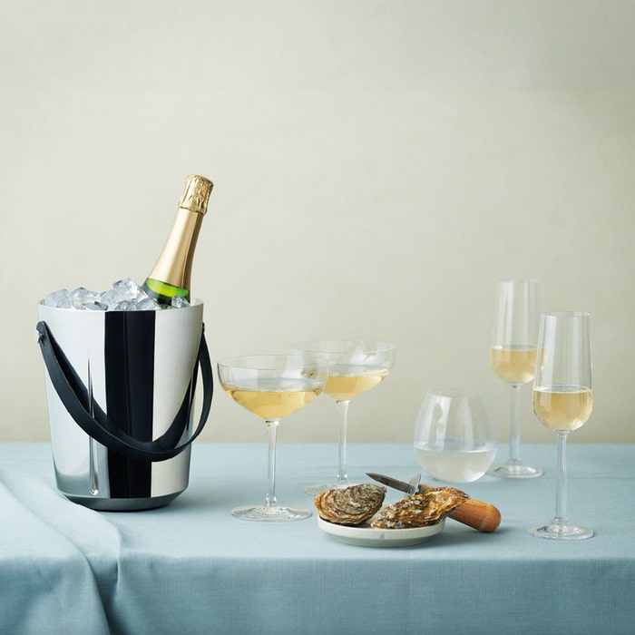 Rosendahl Grand Cru Barware Champagne Bucket, Steel, H: 13"