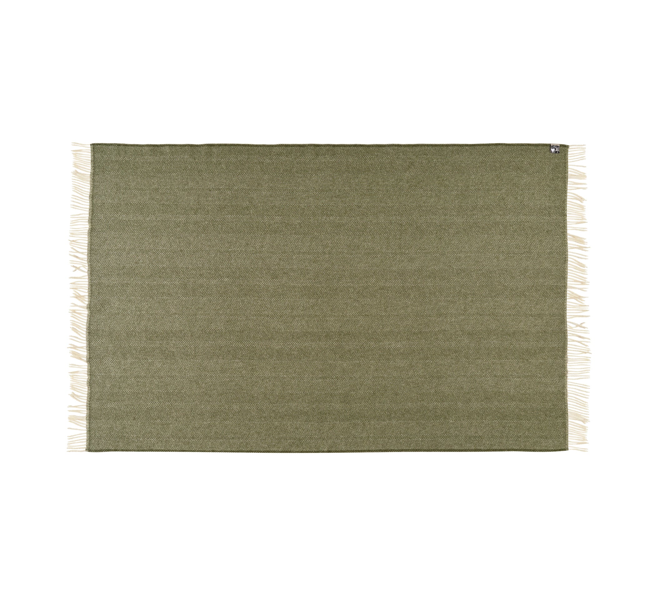 Silkeborg Uldspinderi Rømø Throw 140x240 cm Throw 0186 Forest Floor Green