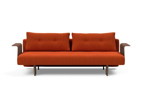 Recast Plus Sofa w/ Walnut Arms