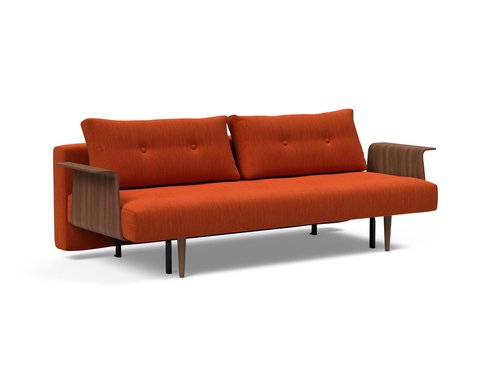 Recast Plus Sofa w/ Walnut Arms