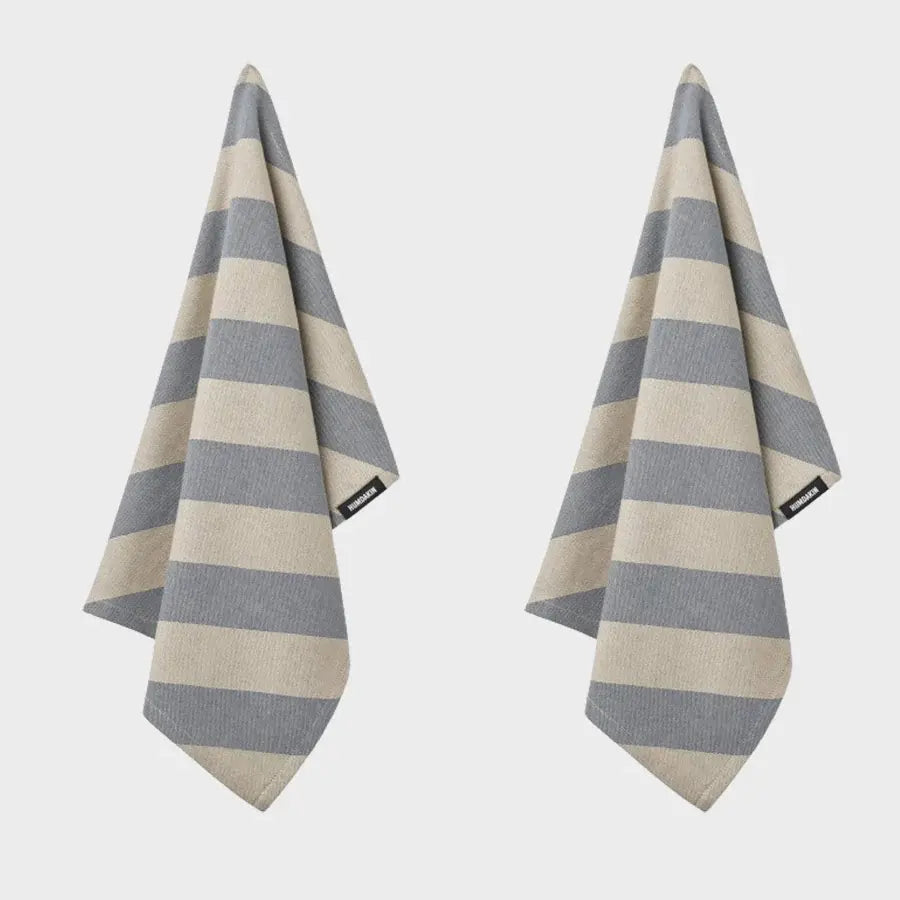 Recycled Cotton Tea Towels - 2 pack - Blue Candy