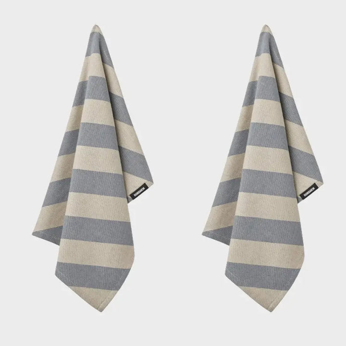 Recycled Cotton Tea Towels - 2 pack - Blue Candy