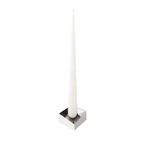 Reflect Candle Holder, Large, Chrome, STOFF Nagel