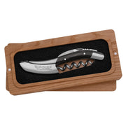 Handcrafted Sommelier Waiter's Corkscrew with Black Pakawood Handle by Laguiole en Aubrac