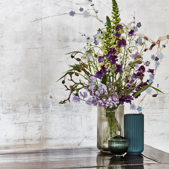 Lyngby Porcelæn Vase, Smoke, H: 15