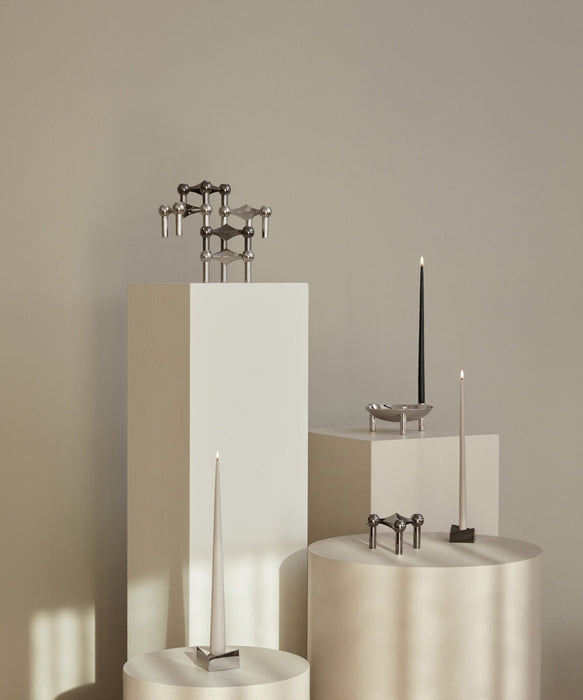 Reflect Candle Holder - Large - Black Chrome