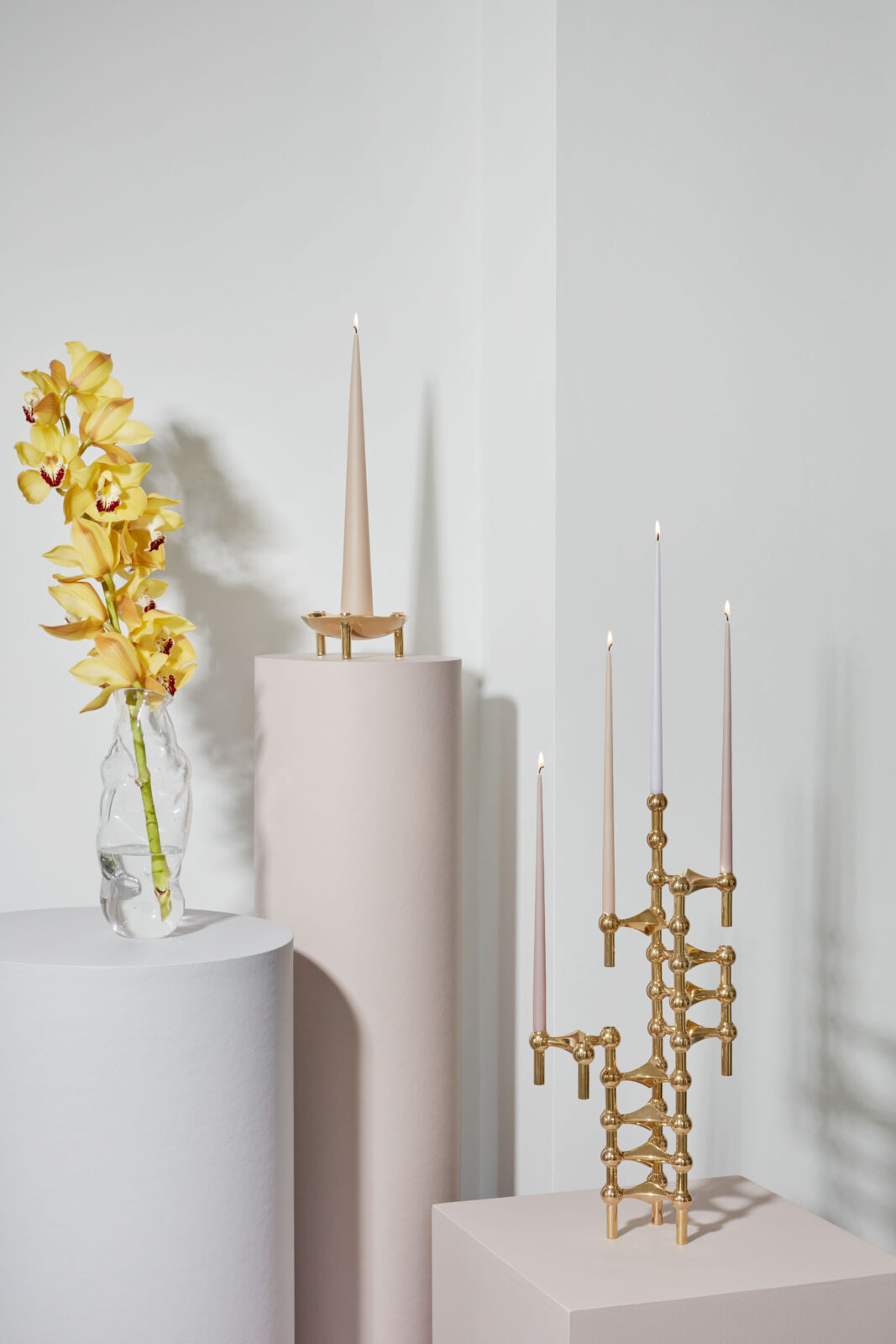 Taper Candle by Ester & Erik - Soft Rose - Set of 6