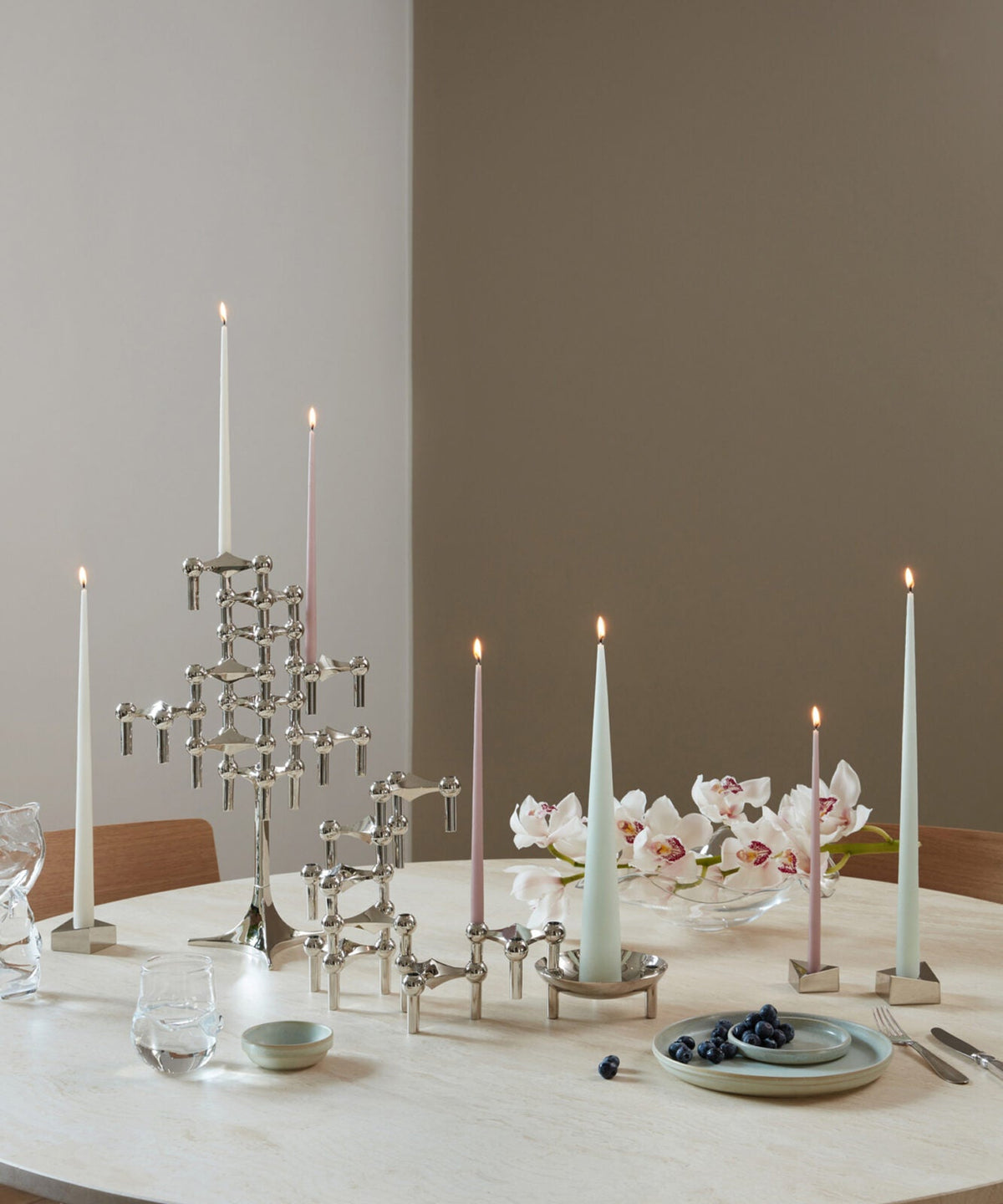 Taper Candle by Ester & Erik - Soft Rose - Set of 6