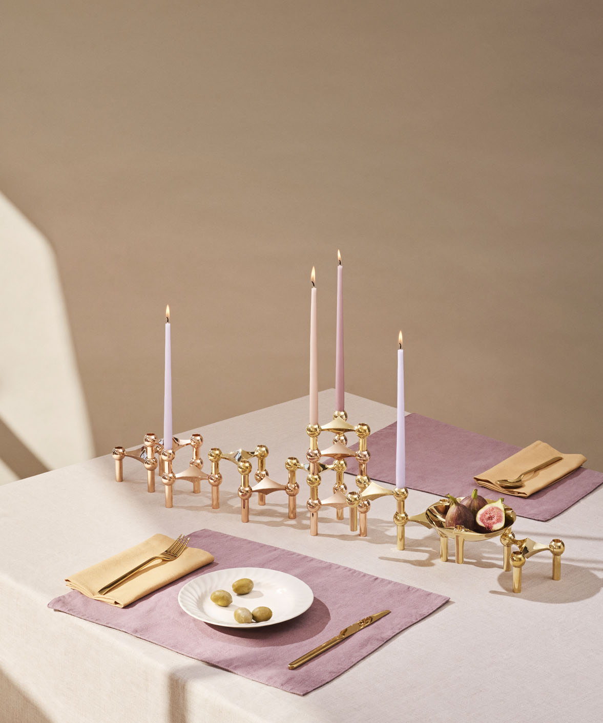Taper Candle by Ester & Erik - Soft Rose - Set of 6