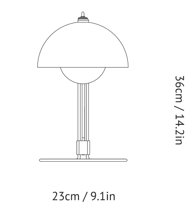 Flowerpot Arc Table Lamp - VP4