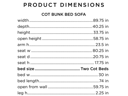 Elevate Bunk Bed Sleeper Two Cot Size