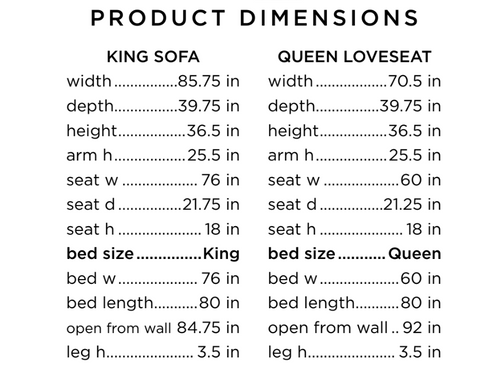 Harold Loveseat Sleeper - MTO