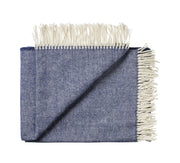 Silkeborg Uldspinderi Sevilla Throw 130x190 cm Throw 5269 Deep Ocean Blue