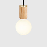 Sphere III Pendant Light in Oak