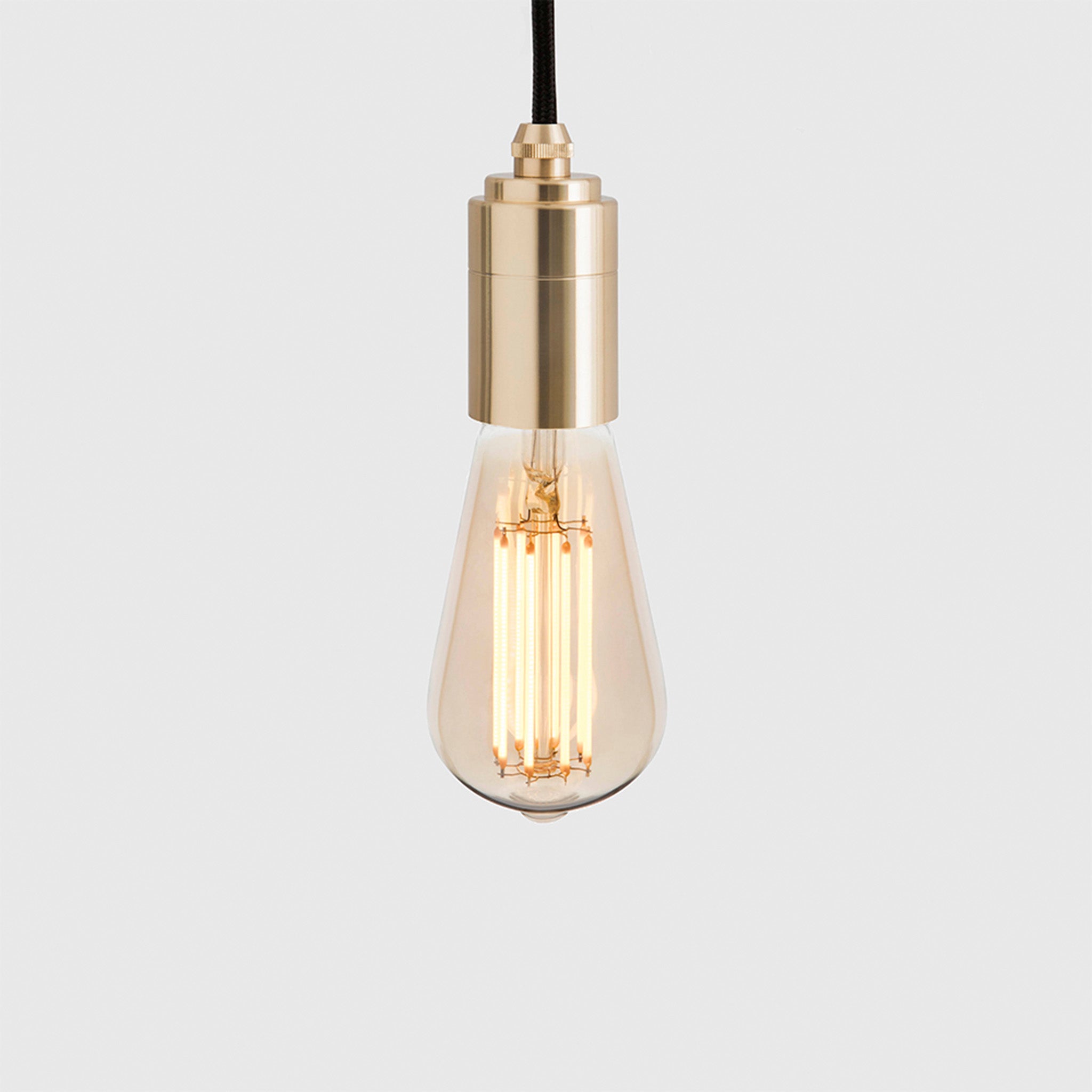 Squirrel Cage Pendant Light in Brass