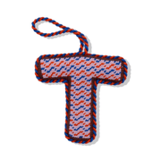 Needlepoint Monogram Ornament - T
