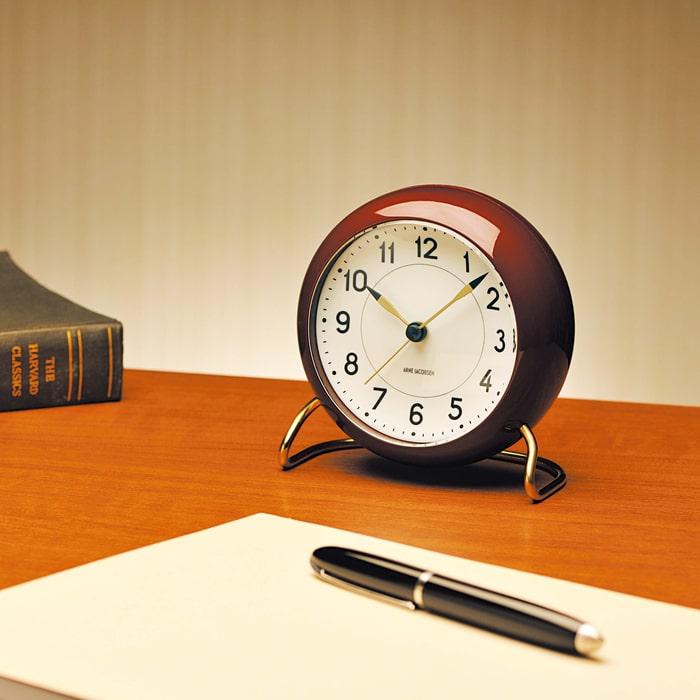 Arne Jacobsen Station Table Clock, H: 4.7"