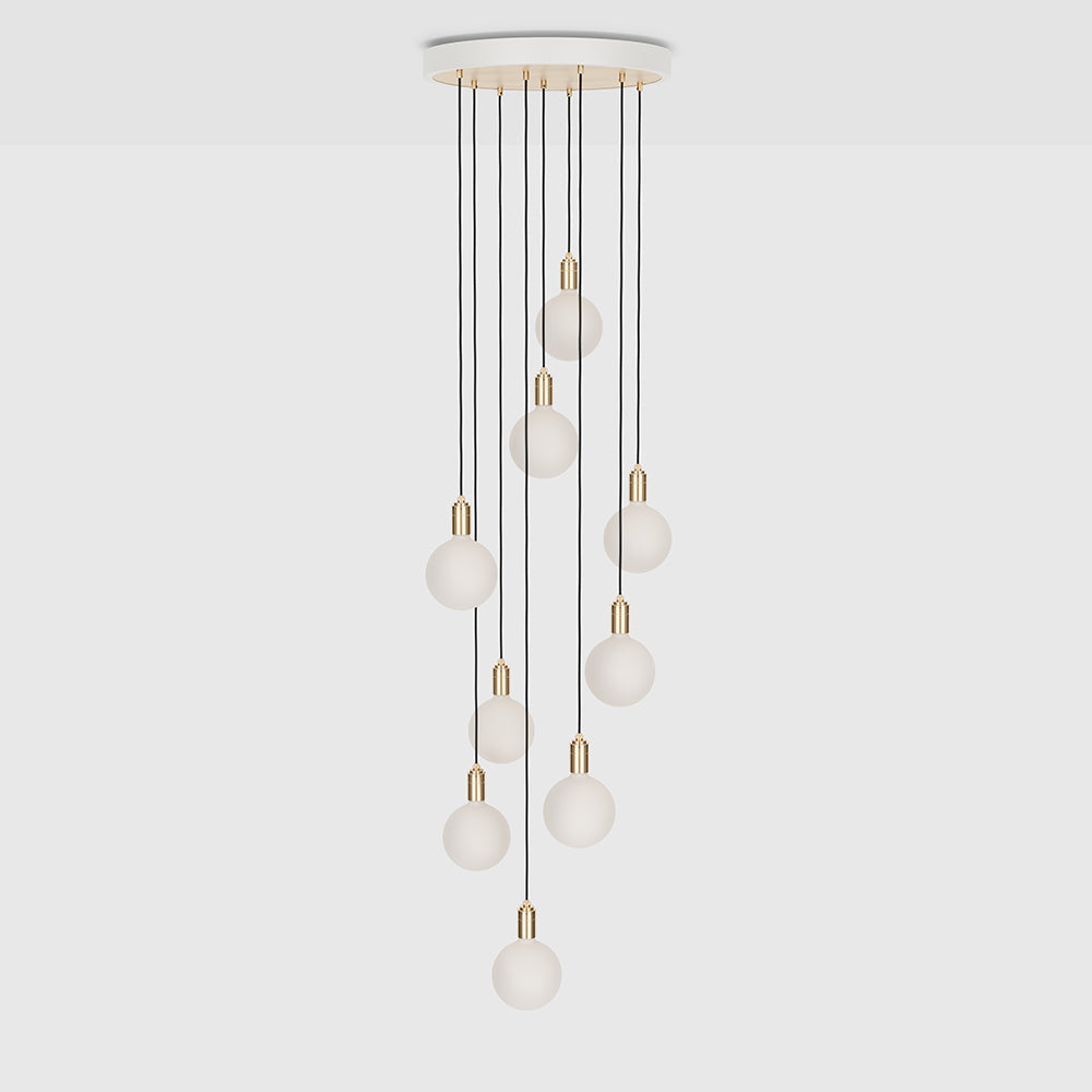 Nine Pendant in Brass + Sphere IV