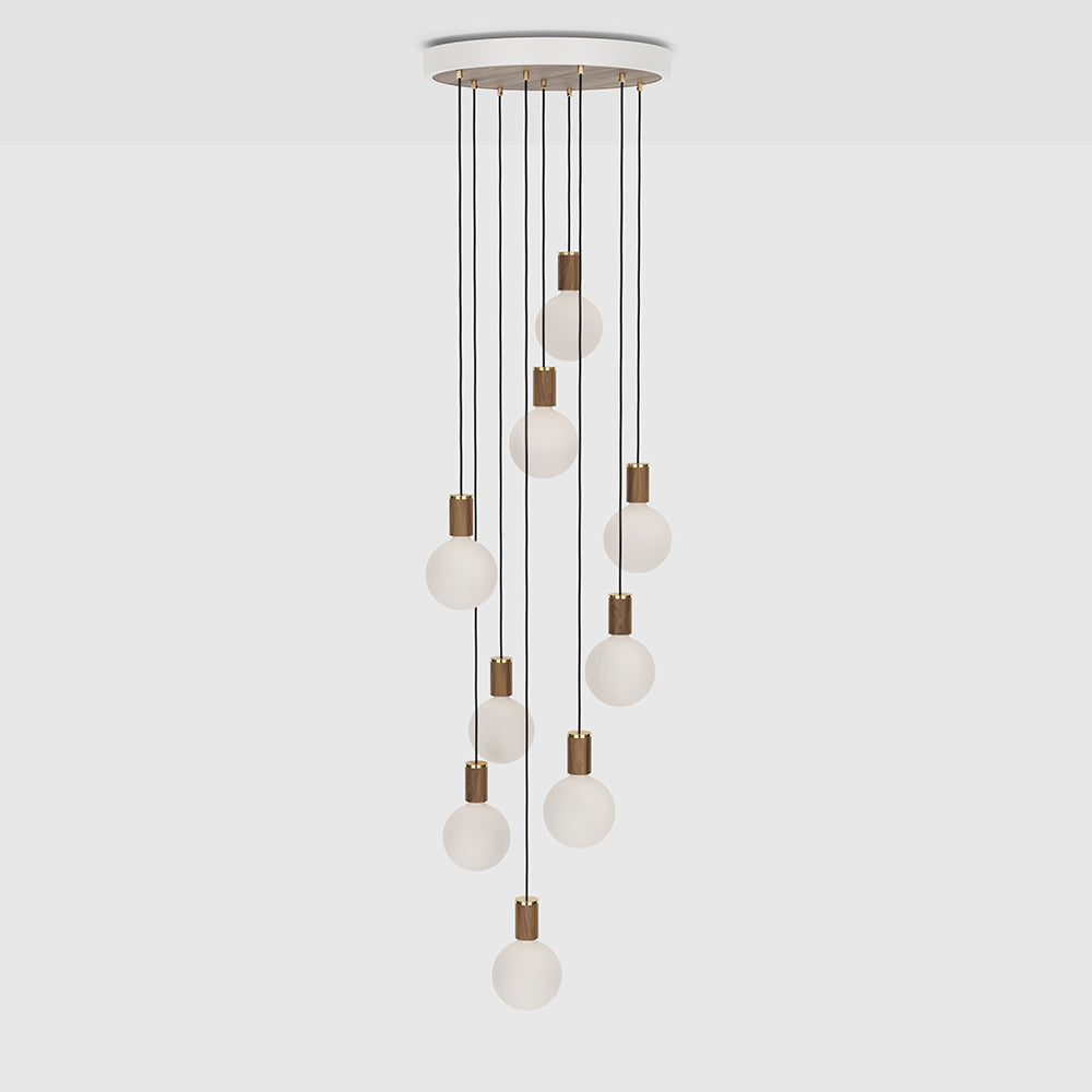 Nine Pendant in Walnut + Sphere IV