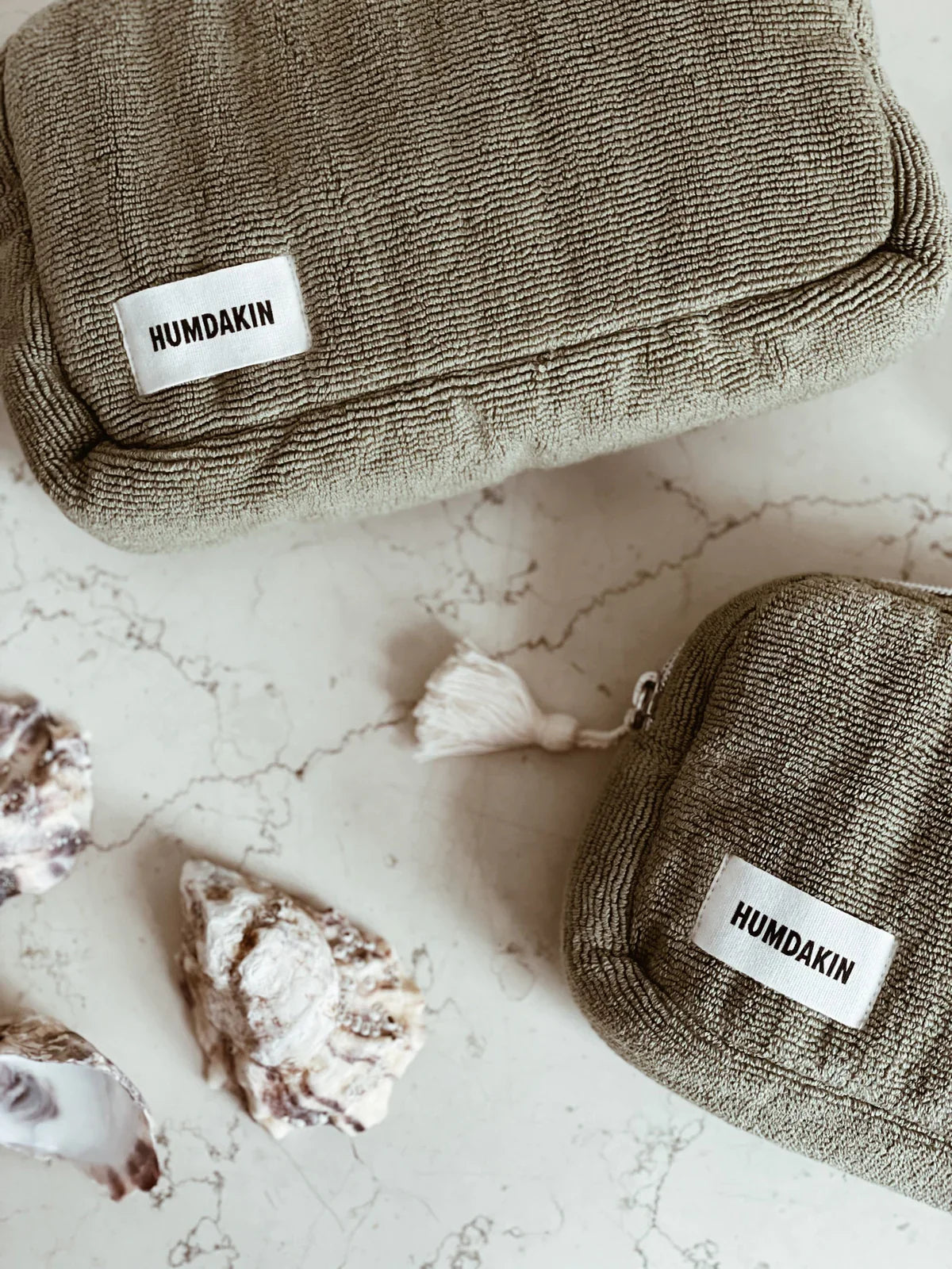 Terry Toiletry Bag - Green Tea