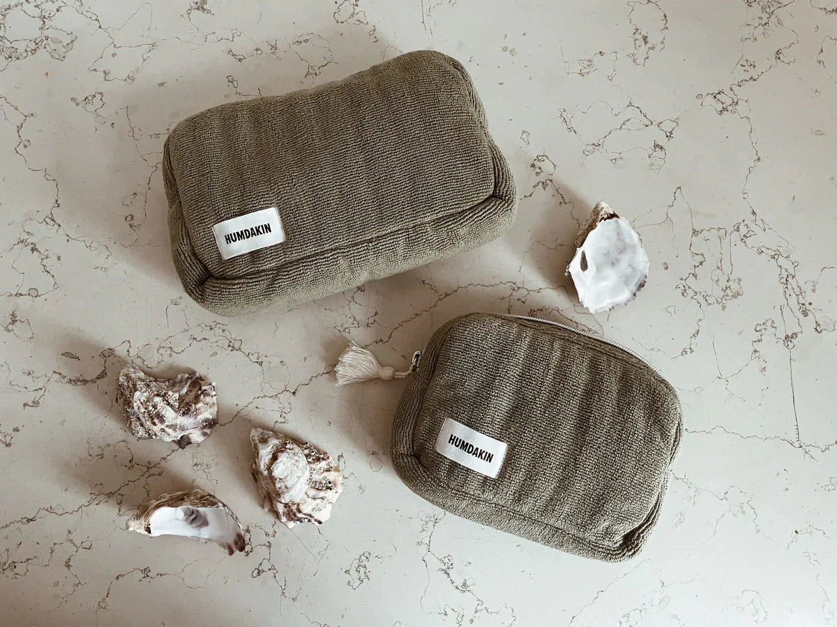Terry Cosmetic Bag - Green Tea