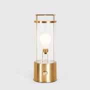 The Muse Portable Lamp in Solid Brass