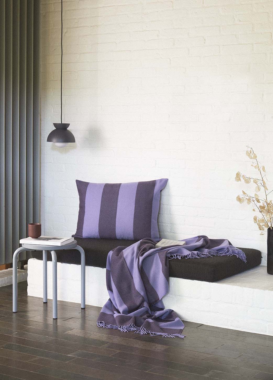 The Sweater Polychrome Cushion - Lavender / Purple