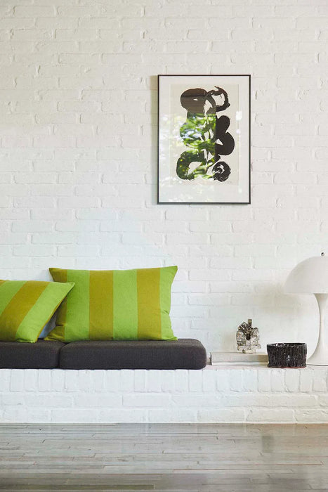 The Sweater Polychrome Cushion - Green / Sage