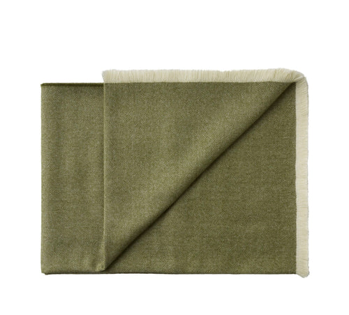 Silkeborg Uldspinderi Trujillo Throw 130x200 cm Throw 1285 Dark Olive Green