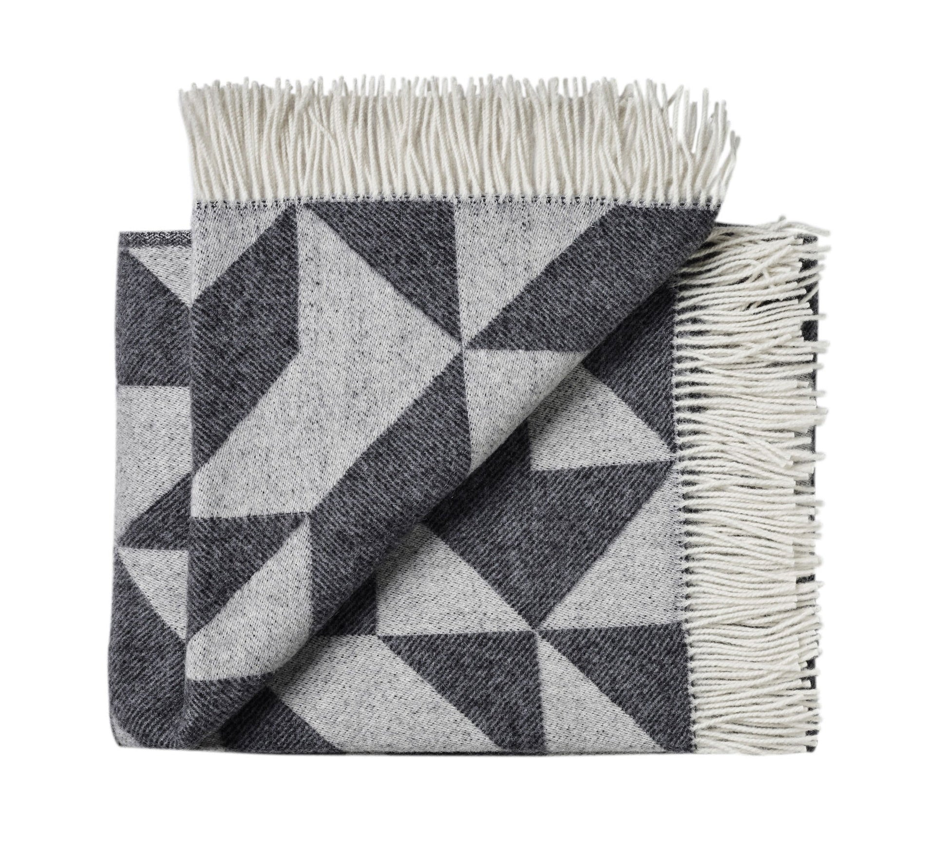 Silkeborg Uldspinderi Twist a Twill Throw 130x190 cm Throw 1041 Dark Grey
