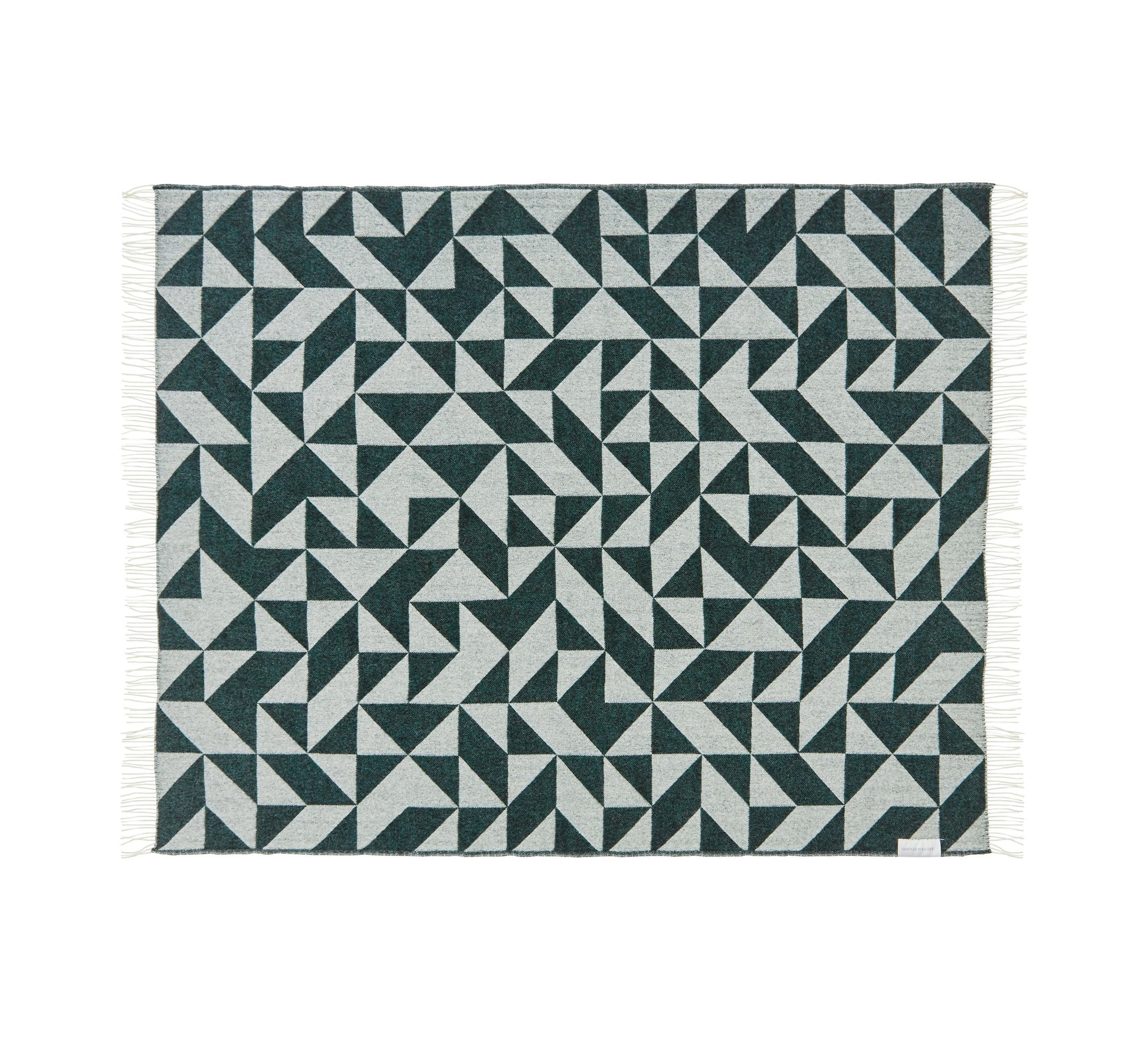 Silkeborg Uldspinderi Twist a Twill Throw 130x190 cm Throw 1160 Petrol Green