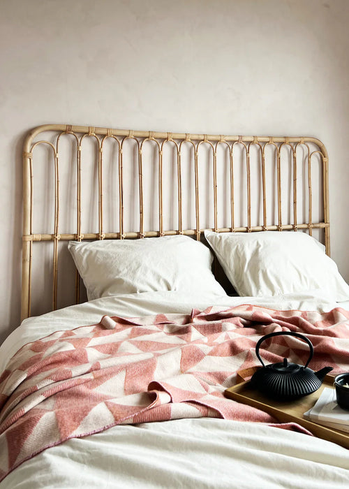 Twist a Twill Throw - Rusty Rose