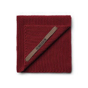 Knitted Dishcloth - Maroon