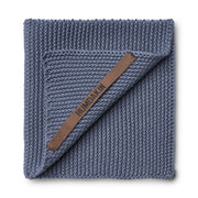 Knitted Dishcloth - Blue Stone