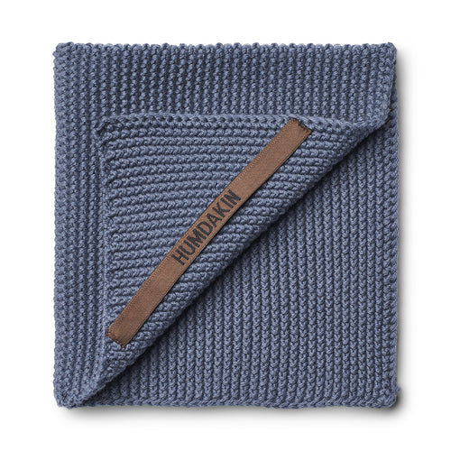 Humdakin Knitted Dishcloth - Blue Stone