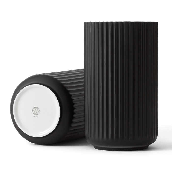 Lyngby Porcelæn Vase, Black