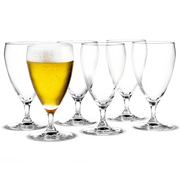 Holmegaard Perfection Beer Glass, Clear, 14.9 Oz, 6 Pcs.