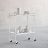 kristina dam studio white serving kitchen bar cart bauhaus trolley