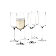Holmegaard Bouquet Champagne Glass, Clear, 9.8 Oz, 6 Pcs.