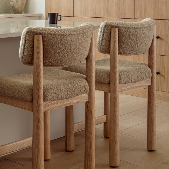 Charlie Counter Stool - Camel Boucle