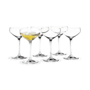 Holmegaard Perfection Martini Glass, Clear, 9.8 Oz, 6 Pcs.