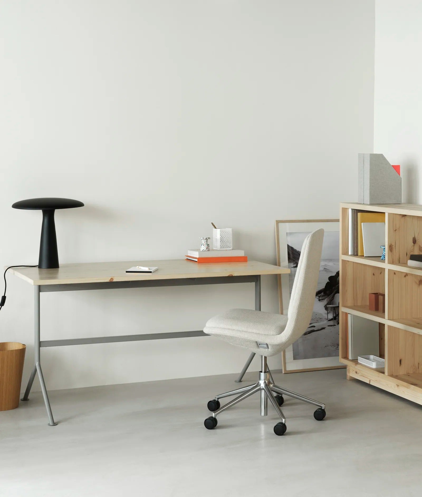 Kip Desk Grey Steel