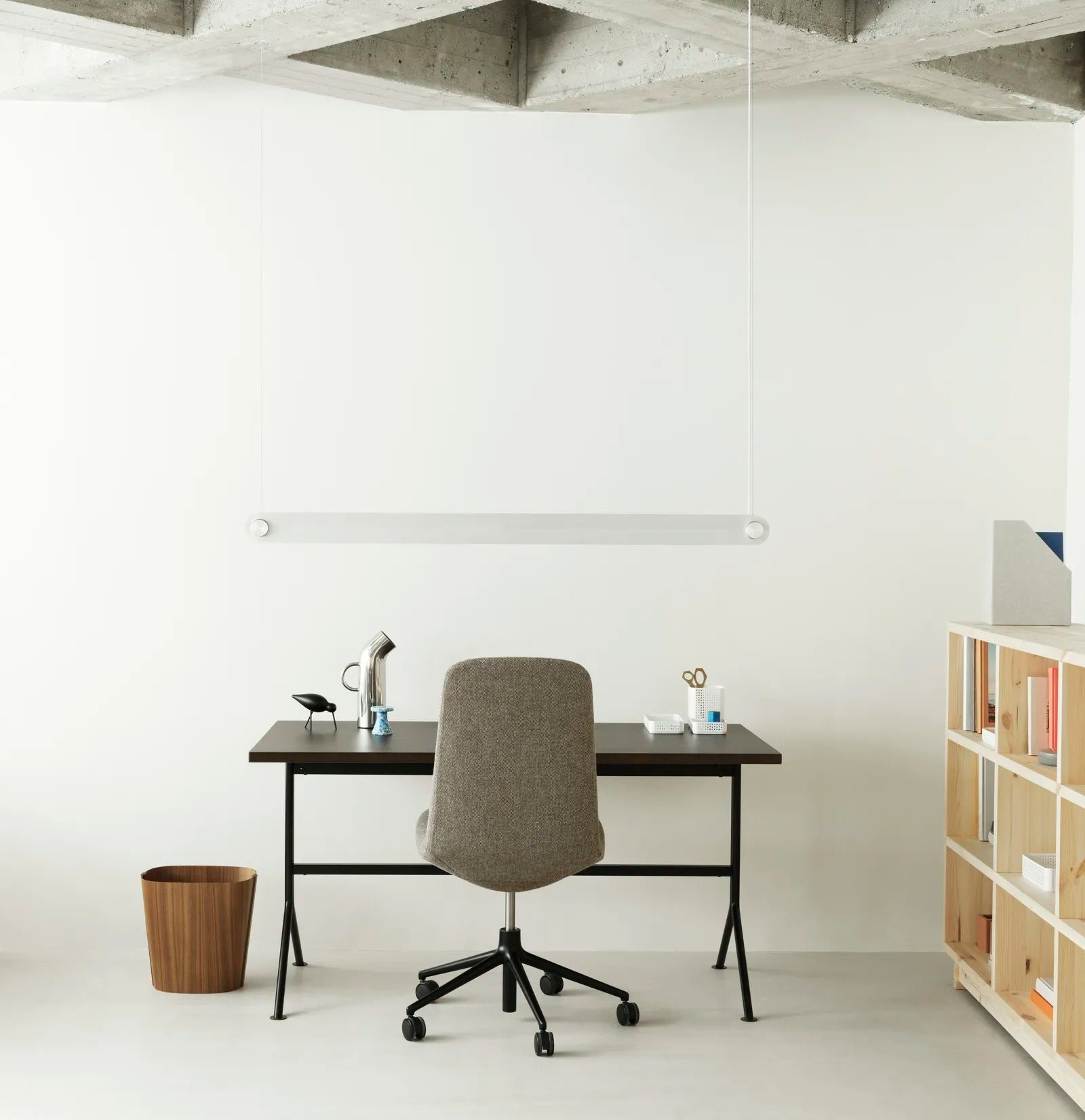Kip Desk Grey Steel