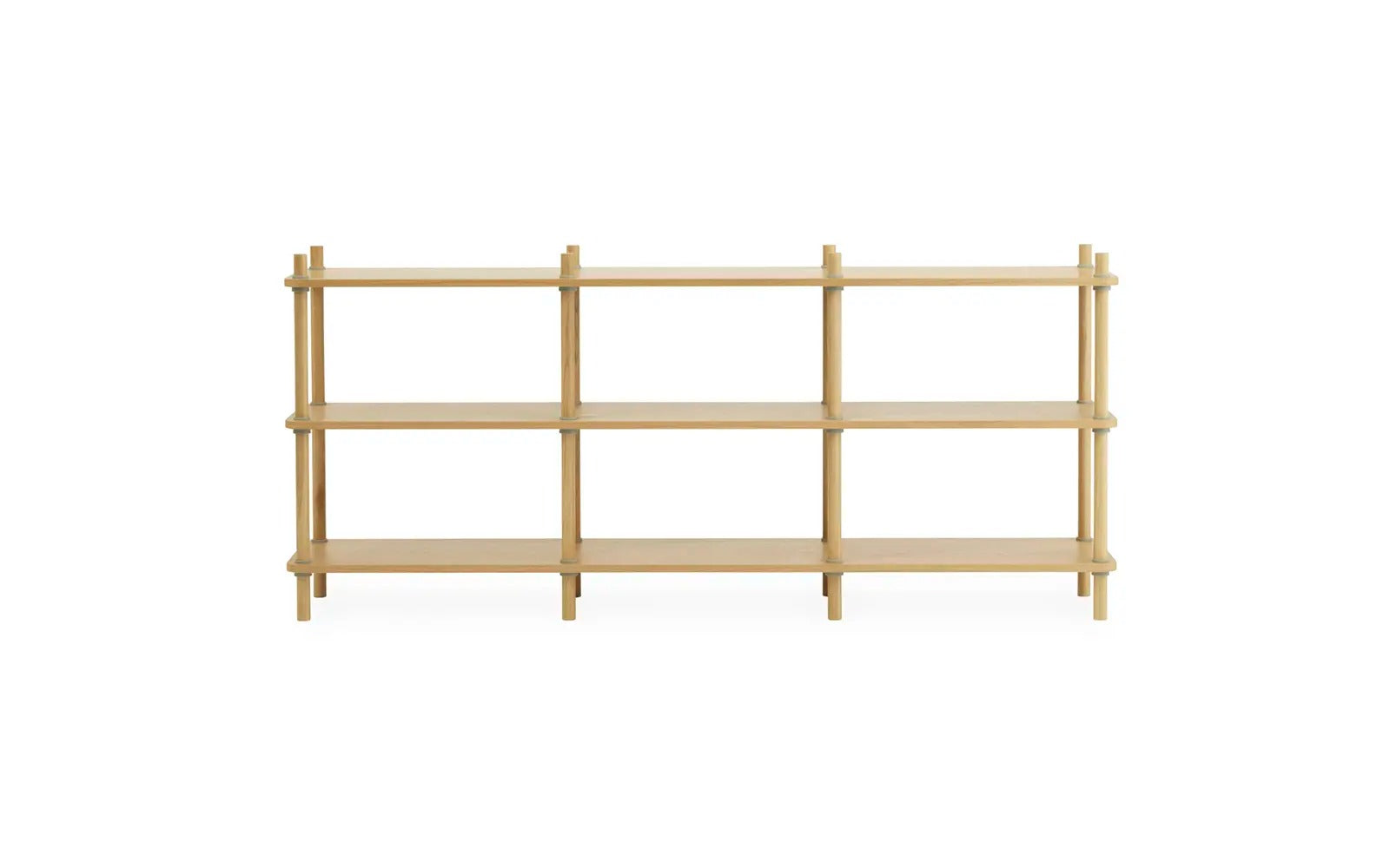 Jam Bookcase 8 poles Oak/grey