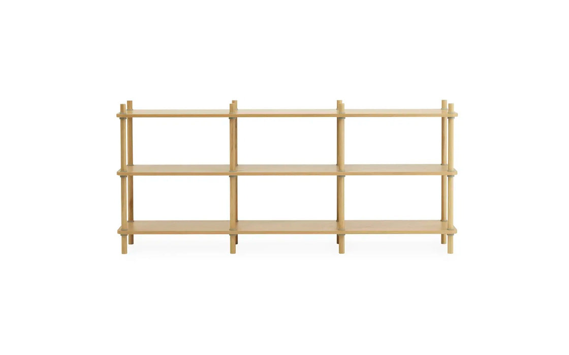 Jam Bookcase 8 poles Oak/grey