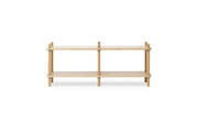 Jam Bookcase 6 poles Oak/grey