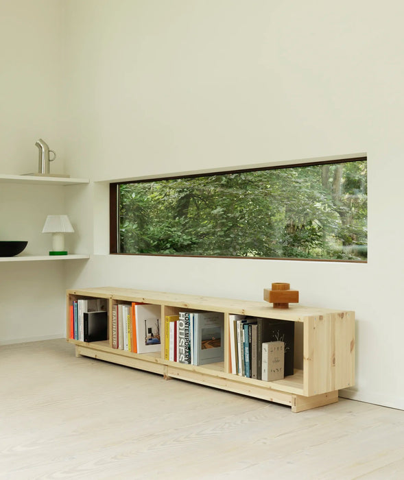 Fyr Bookcase Low Pine