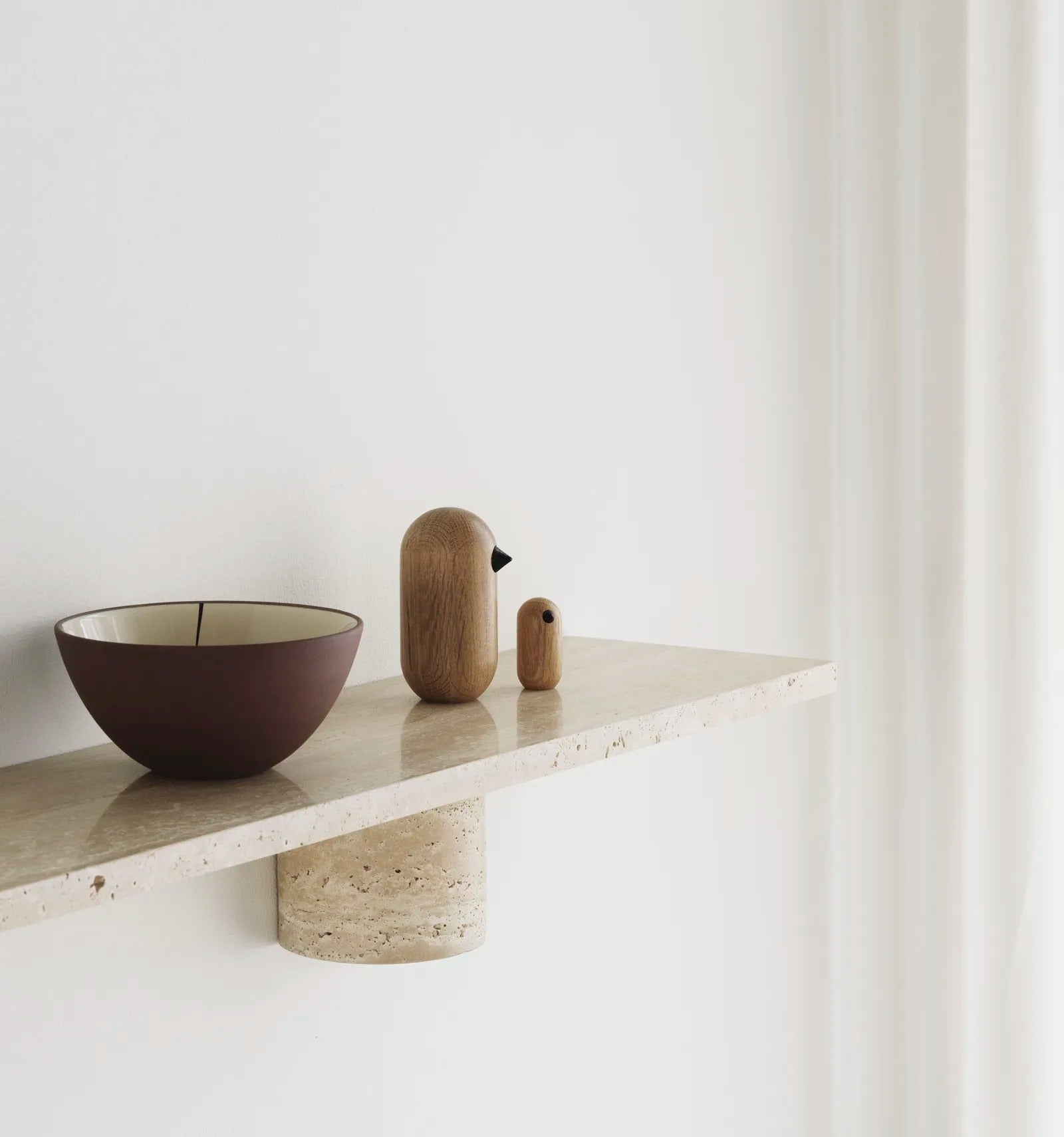 Sten Shelf 80 cm Travertine