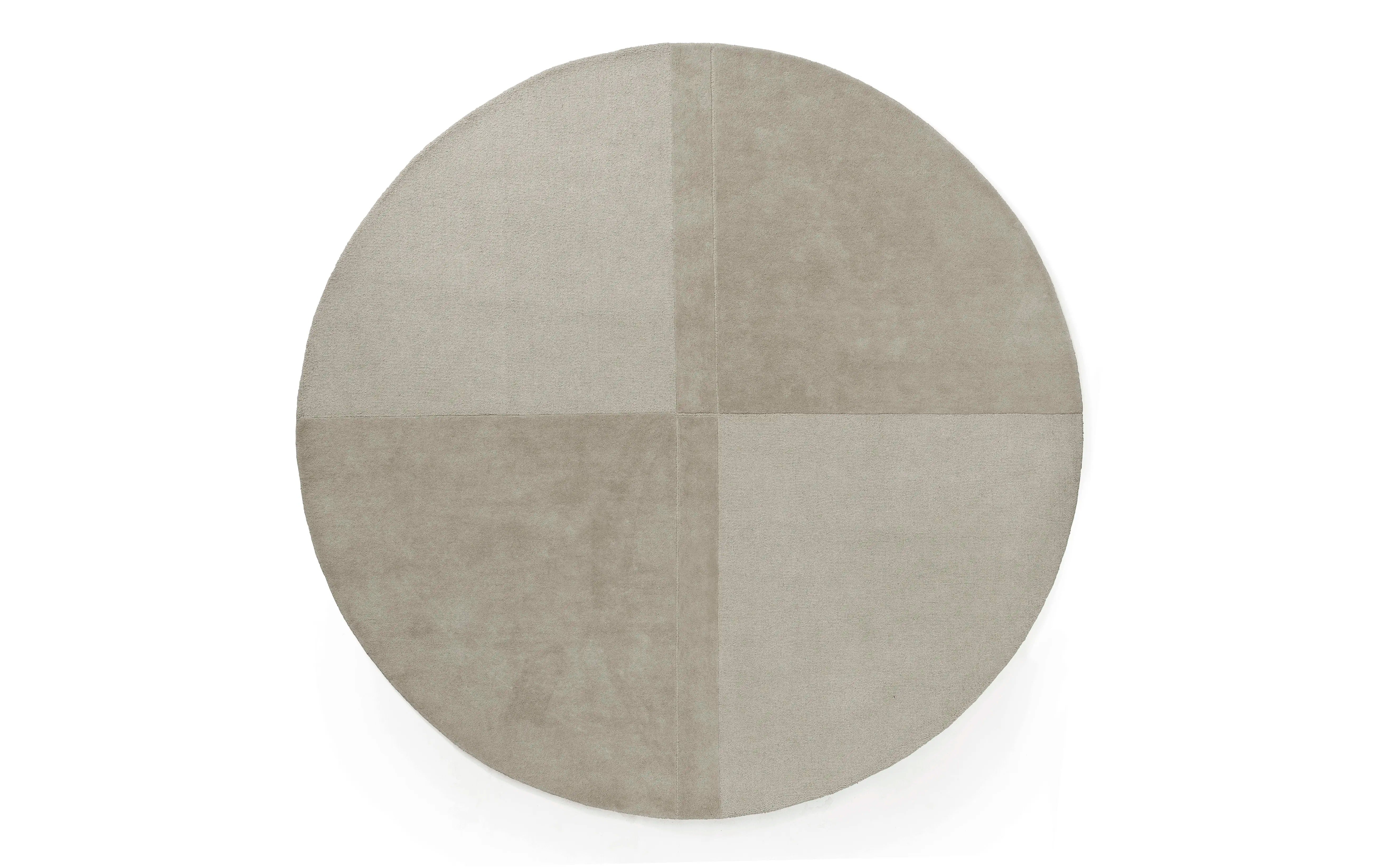 Level Rug Ø280 cm Warm Grey